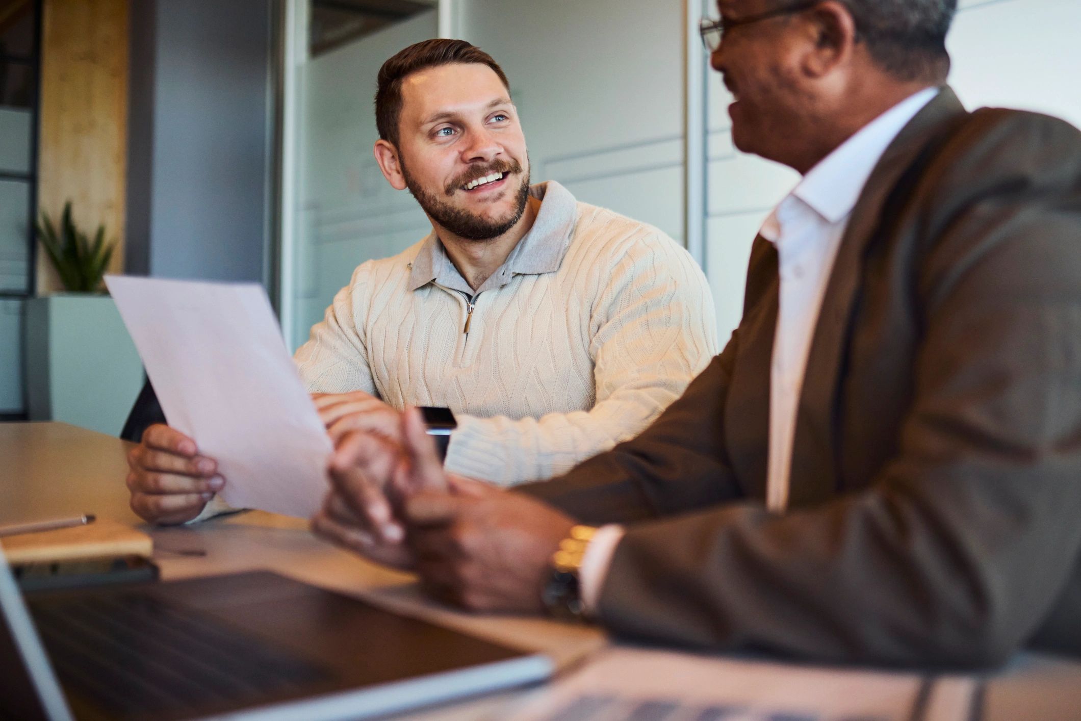 Small business tax consultation meeting